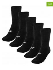 4F Skarpety (5 par) w kolorze czarnym rozmiar: 43-46. Czarne skarpety 4F, bez wzorów. Za 52.92 zł.