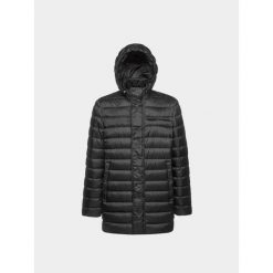 Kurtka GEOX M4625F Czarny. Czarne kurtki Geox, m, bez wzorów, z puchu, z kapturem. Za 860.99 zł.