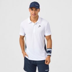SLICE Polo Shirt Men. Białe koszulki polo Head, s, bez wzorów, bez kołnierzyka, bez ramiączek. W wyprzedaży za 252.00 zł.