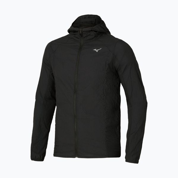 Kurtka do biegania męska Mizuno Tech Light Hooded. Czarne kurtki Mizuno, m, bez wzorów, z poliamidu, bez kaptura. Za 459.99 zł.