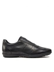 Geox Półbuty U Symbol C U74A5C 00043 C9999 Czarny. Czarne eleganckie półbuty Geox, bez wzorów, ze skóry, bez obcasa, bez zapięcia. Za 289.99 zł.
