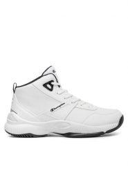Champion Sneakersy ACADEMY MID CUT SHOE S22399-WW001 Biały. Białe buty sportowe casual Champion, bez wzorów, z materiału, bez zapięcia. Za 269.99 zł.