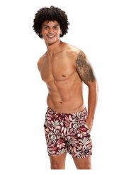Speedo Szorty kąpielowe w kolorze czerwonym ze wzorem rozmiar: L. Czerwone kąpielówki Speedo, l, bez wzorów, z materiału. Za 140.53 zł.
