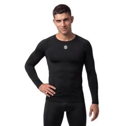 Męska sportowa podkoszulka Siroko Blayer Black M. Czarne podkoszulki SIROKO, m, bez wzorów, z materiału, bez ramiączek. Za 124.00 zł.