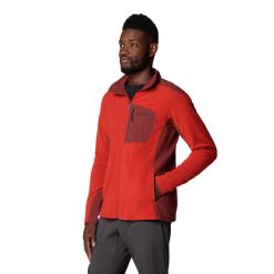 Bluza polarowa męska Columbia Klamath Range Full Zip. Czerwone bluzy z polaru Columbia, m, bez wzorów, z polaru, bez kaptura. Za 169.99 zł.