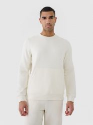 4F Bluza dresowa nierozpinana bez kaptura męska - beżowa M. Brązowe bluzy bez kaptura 4F, m, bez wzorów, z bawełny, bez kaptura. W wyprzedaży za 129.99 zł.