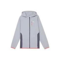 Kurtka z dresu Puma PWRTRAIN. Szare kurtki Puma, m, bez wzorów, z dresówki, bez kaptura. Za 261.85 zł.
