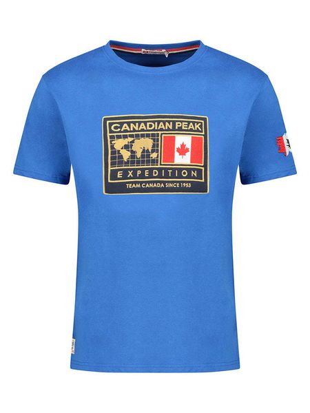 Canadian Peak Koszulka "Jofoteneak" w kolorze niebieskim rozmiar: XXL. Niebieskie bezrękawniki Canadian Peak, xxl, bez wzorów, z bawełny, bez kołnierzyka, bez ramiączek. Za 52.67 zł.
