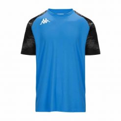 Koszulka Kappa Daverno. Niebieskie t-shirty sportowe Kappa, bez wzorów, bez ramiączek, na fitness i siłownię. Za 150.00 zł.