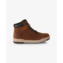 Kilpi LOMAR HIGH WP-M męskie buty sportowe do rekreacji. Brązowe buty trekkingowe Kilpi, bez wzorów, z nylonu, bez zapięcia, trekkingowe. Za 422.05 zł.