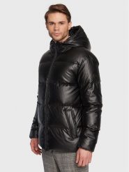 KARL LAGERFELD Kurtka z imitacji skóry 505045 524549 Czarny Regular Fit. Czarne kurtki KARL LAGERFELD, m, bez wzorów, ze skóry, bez kaptura. Za 1,609.00 zł.