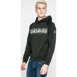 Napapijri - Bluza. Szare bluzy Napapijri, z nadrukiem, z bawełny. W wyprzedaży za 399.90 zł.