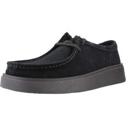 Buty CLARKS 26183435C Czarny. Czarne buty turystyczne Clarks, bez wzorów, ze skóry, bez zapięcia, na fitness i siłownię. Za 416.99 zł.