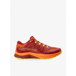 Buty trailowe męskie La Sportiva Karacal. Czerwone buty turystyczne La Sportiva, bez wzorów, bez zapięcia. Za 592.99 zł.
