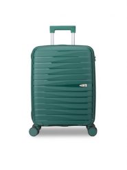 Semi Line Walizka kabinowa T5910-2 Zielony. Zielone walizki Semi-line, bez wzorów, z tworzywa sztucznego. Za 209.99 zł.