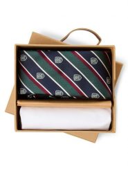 Finshley & Harding London jedwabny krawat i poszetka Mężczyźni Bawełna niebieski|zielony|czerwony, ONE SIZE. Czerwone krawaty i muchy Finshley & Harding London, bez wzorów, z bawełny. Za 199.95 zł.