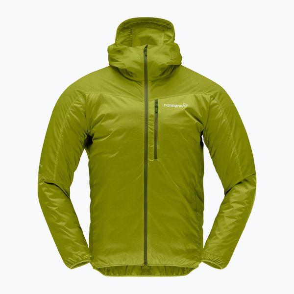 Kurtka przeciwwiatrowa męska NORRONA Faketind Aero60 Zip Hood. Żółte kurtki NORRONA, l, bez wzorów, z elastanu, bez kaptura. Za 989.99 zł.