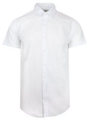 Letnia, Weekendowa Koszula Bawełniana - Pako Jeans - Biala. Białe koszule Pako Jeans, na lato, xl, bez wzorów, z bawełny, bez kołnierzyka, bez ramiączek. Za 169.00 zł.