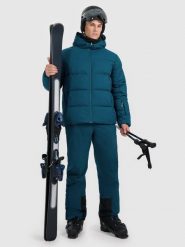 4F Spodnie narciarskie membrana 5000 męskie - granatowe XL. Niebieskie spodnie narciarskie i snowboardowe 4F, m, bez wzorów, z materiału, narciarskie. Za 299.99 zł.