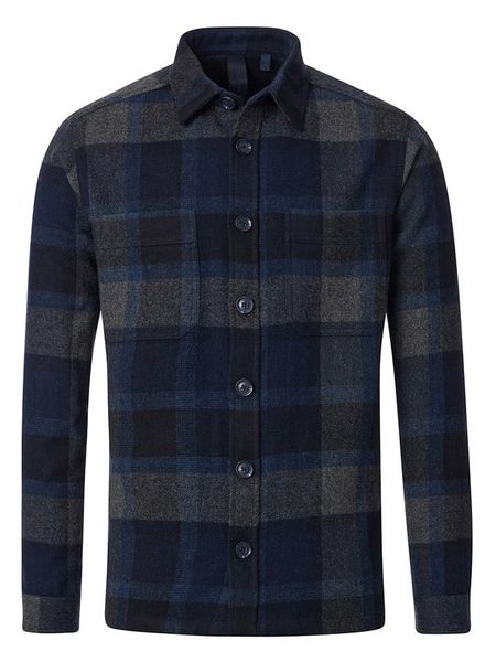 CASAMODA Kurtka koszulowa w kolorze granatowym rozmiar: 3XL. Niebieskie kurtki CASAMODA, xl, bez wzorów, z wełny, bez kaptura. Za 153.71 zł.