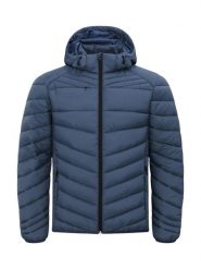 Clique Kurtka Idaho lekka ciepła - 100% poliamid z recyklingu – Fog Blue. Niebieskie kurtki CLIQUE, l, bez wzorów, z materiału. Za 319.20 zł.