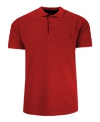 Koszulka POLO Czerwona Casualowa, Krótki Rękaw z Kołnierzykiem, Jednokolorowa -EXPOMAN. Czerwone bluzki z długim rękawem Expoman, m, bez wzorów, z bawełny, bez kołnierzyka, bez ramiączek. Za 109.00 zł.