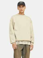 Jack&Jones Bluza Urban Edge 12259945 Beżowy Loose Fit. Brązowe bluzy Jack&Jones, l, bez wzorów, z syntetyku, bez kaptura. Za 89.99 zł.
