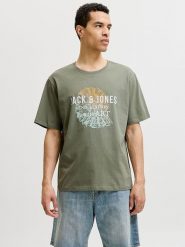 Jack & Jones Koszulka "Gradient" w kolorze khaki rozmiar: L. Brązowe bezrękawniki Jack & Jones, l, bez wzorów, z bawełny, bez kołnierzyka, bez ramiączek. Za 52.55 zł.