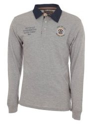 Peak Mountain Koszulka polo "Cenice" w kolorze szarym rozmiar: XXL. Szare koszulki polo Peak Mountain, xxl, bez wzorów, z bawełny, bez kołnierzyka, bez ramiączek. Za 86.99 zł.