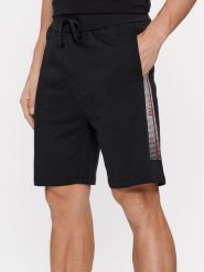 Boss Szorty sportowe Authentic 50449962 Czarny Regular Fit. Czarne krótkie spodenki sportowe Boss, m, bez wzorów, z bawełny. Za 269.99 zł.