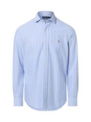 Polo Ralph Lauren Męska koszula casual Mężczyźni Modern Fit Bawełna niebieski w paski, XL. Niebieskie koszule Polo Ralph Lauren, m, z aplikacjami, z bawełny, bez kołnierzyka, bez ramiączek. Za 699.95 zł.