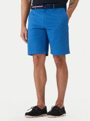 Tommy Hilfiger Komplet szorty i pasek Denton MW0MW42349 Niebieski Slim Fit. Niebieskie szorty Tommy Hilfiger, m, bez wzorów, z bawełny. Za 369.99 zł.