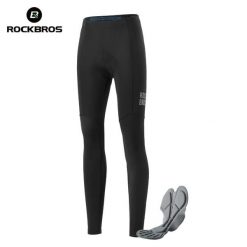 Męskie długie spodnie kolarskie, oddychająca skóra 3D ROCKBROS. Czarne spodenki rowerowe ROCKBROS, l, bez wzorów, z elastanu, na fitness i siłownię. Za 200.80 zł.