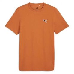 Koszulka sportowa męska Puma Better Essentials Tee. Brązowe t-shirty sportowe Puma, bez wzorów, z bawełny, bez ramiączek, na jogę i pilates. Za 159.00 zł.