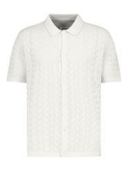 Authentic Style Koszula dzianinowa - Regular fit - w kolorze białym rozmiar: M. Białe koszule Authentic Style, m, bez wzorów, z dzianiny, bez kołnierzyka, bez ramiączek. Za 110.55 zł.