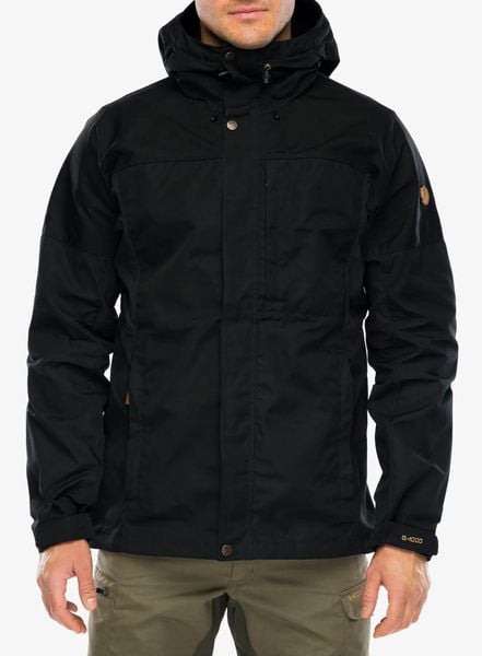 Kurtka softshell Fjallraven Kaipak Jacket. Czarne kurtki Fjällräven, m, bez wzorów, z bawełny, bez kaptura. Za 1,319.99 zł.
