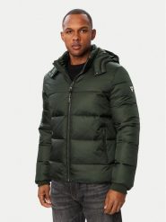Guess Kurtka zimowa M6BL42 W4154 Zielony ciemny Regular Fit. Zielone kurtki Guess, na zimę, m, z aplikacjami, z syntetyku, bez kaptura. Za 864.99 zł.