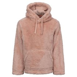 Trespass Temoni — polarowa bluza z kapturem unisex Mid Rose. Czerwone bluzy z kapturem Trespass, bez wzorów, z polaru, z kapturem. Za 261.99 zł.