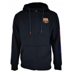 Bluza z kapturem unisex Barcelona 2024-25. Czarne bluzy z kapturem FC Barcelona, m, bez wzorów, z kapturem. W wyprzedaży za 269.84 zł.