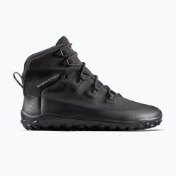 Buty barefoot męskie Vivobarefoot Tracker Textile At. Czarne buty trekkingowe VIVOBAREFOOT, bez wzorów, bez zapięcia, trekkingowe. Za 589.99 zł.