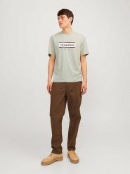 Jack & Jones Koszulka w kolorze szarobrązowym rozmiar: M. Brązowe bezrękawniki Jack & Jones, m, bez wzorów, z bawełny, bez kołnierzyka, bez ramiączek. Za 57.20 zł.