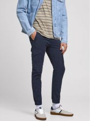 Jack&Jones Spodnie materiałowe Paul 12169582 Granatowy Tapered Fit. Niebieskie spodnie materiałowe Jack&Jones, m, bez wzorów, z bawełny. Za 119.99 zł.
