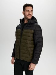 Kurtka puffer z kapturem - zielony. Zielone kurtki Sinsay, l, bez wzorów, z kapturem. Za 49.99 zł.
