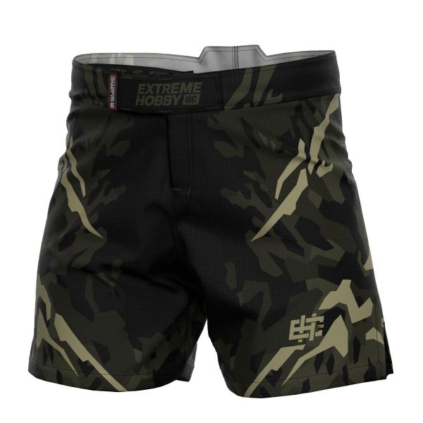 Spodenki Sportowe Męskie na trening i siłownię EXTREME HOBBY JUNGLE PANTHER. Czarne krótkie spodenki sportowe EXTREME HOBBY, m, bez wzorów, z elastanu. Za 229.00 zł.