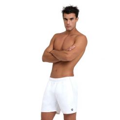 Szorty męskie spodenki kąpielowe sportowe na basen plażę Arena Fundamentals. Białe odzież kąpielowa Arena, m, bez wzorów, sportowe. Za 121.98 zł.