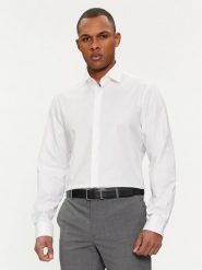 Michael Kors Koszula MD0MD91514 Biały Slim Fit. Białe koszule Michael Kors, m, bez wzorów, z bawełny, bez kołnierzyka, bez ramiączek. Za 279.99 zł.