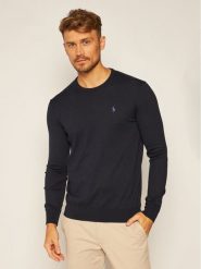 Polo Ralph Lauren Sweter Ls Sf Cn Pp 710684957001 Granatowy Slim Fit. Niebieskie swetry rozpinane Polo Ralph Lauren, m, bez wzorów, z bawełny, bez kołnierzyka, bez ramiączek. Za 589.99 zł.
