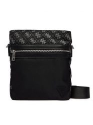 Guess Saszetka HMBENP P6123 Czarny. Czarne saszetki i nerki Guess, z aplikacjami, z materiału. Za 329.99 zł.