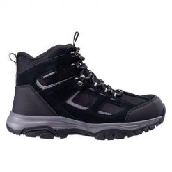 Buty trekkingowe męskie Hi-Tec Diroda Mid. Czarne buty trekkingowe Hi-tec, bez wzorów, z materiału, za kostkę, bez zapięcia, trekkingowe. Za 459.00 zł.