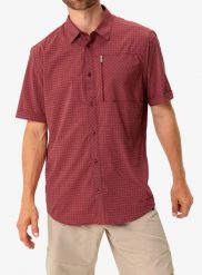 Koszula turystyczna męska Vaude Seiland Shirt IV. Czerwone koszule Vaude, m, bez wzorów, z materiału, bez kołnierzyka, bez ramiączek. Za 295.89 zł.